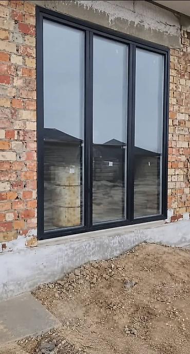 amir stroy: Алюминиевое окно на заказ, Тип окна: Панорамные, Платная установка, Без рассрочки — 2