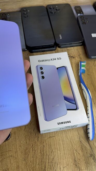 батарейки самсунг: Samsung Galaxy A34 5G, Б/у, 256 ГБ