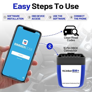 Alati za automobile: Vgate vLinker BM+ V2.2 Bluetooth 4.0 OBD2 za BMW Auto dijagnostički — 12