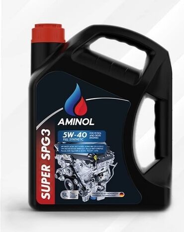 Yağlar və avtokimyəvi maddələr: AMINOL Super SPG3 5W-40 tam sintetik mühərrik yağı. Benzin və dizel