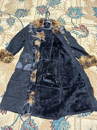 Длинная женская дублёнка Kemal Leather Collection, размер XL. - — 2
