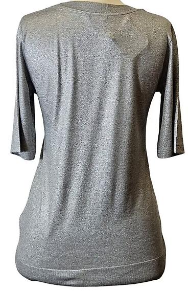 Köynək və bluzalar: Massimo Dutti qadın köynəyi ( Made in PORTUGAL) - Rəng: boz/metalik — 1