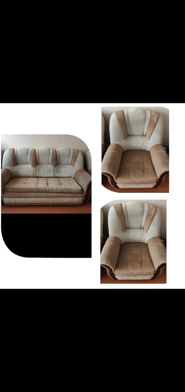барное кресло: Диван-кровать, 2 кресла, Раскладной