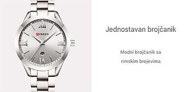 Ručni satovi: Nov ženski sat od nerdjajućeg čelika. Kvarcni mehanizam, ima datum — 5