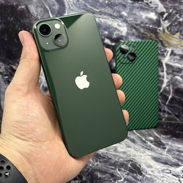 Apple Watch: IPhone 13, Б/у, 256 ГБ, Alpine Green, Чехол, Кабель, 100 %