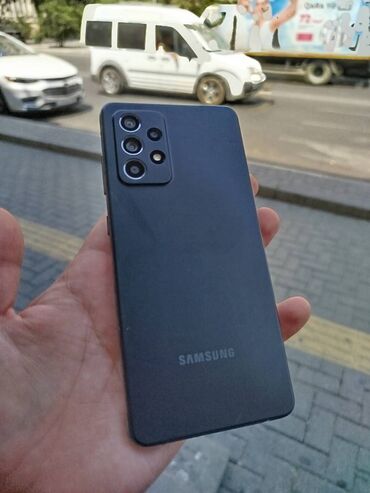 Samsung: Samsung Galaxy A52, 128 GB, rəng - Qara, Zəmanət, Barmaq izi, İki sim kartlı