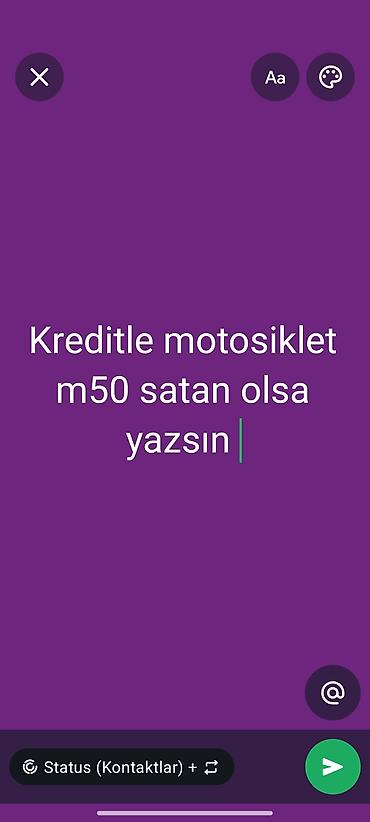 купить мопед в кредит: Motosiklet M50 – kreditlə təklif olunur. - Model: M50 (şəhər və — 1