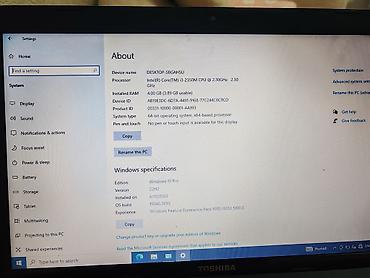 tv box mini x96: Toshiba noutbuk - Model: Toshiba (15.6" ekran, LED) - Prosessor — 4