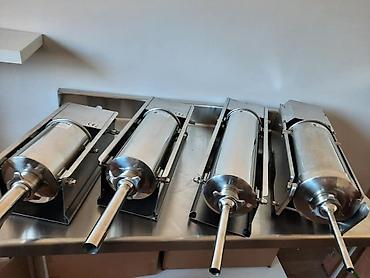 Kolbasa, sosiska aparatları: Kolbasa sosiska dolduran makina. Bu maşınlar paslanmayan poladdan — 11