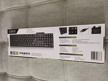 icare ps: FAROO 2903 Office Keyboard – tam ölçülü, simli USB klaviatura - Dil — 3