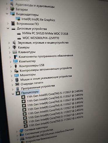 Ноутбуки Dell: Для лёгких задач, Б/у, Intel Core i5 — 10