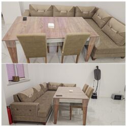 demir qapilar ikinci el: Masa desti 2 stulla ve Künc divan birlikde 500 azn. Masa açılmır