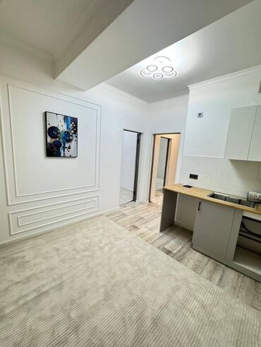 фучика жибек жолу: 1 комната, 36 м², Элитка, 7 этаж, Евроремонт