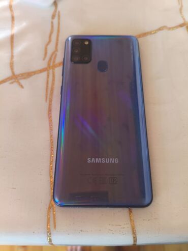 kamera işıq: Samsung Galaxy A21S, 64 GB, rəng - Göy, Sensor