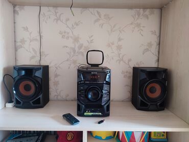 музыкальный центр бу купить: Muz.centr Sonymodel MCH-EX66, Radio,Cd Mp3Aux Usb Təmiz və güçlü