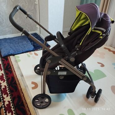 Коляски: Коляска, цвет - Коричневый, Б/у — 4