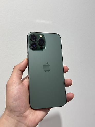 dubai iphone 13 pro: IPhone 13 Pro Max, 256 GB, Alpine Green, Zəmanət, Face ID, Simsiz şarj — 1