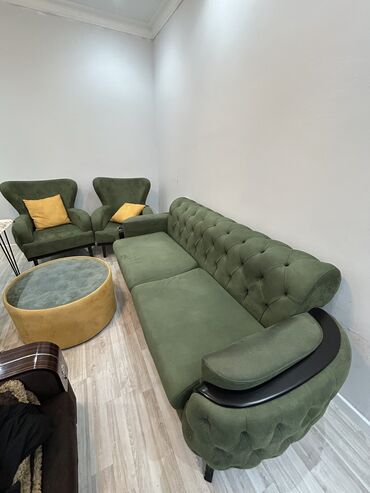 журнальный стол из двигателя: Диван, Журнальный стол, 2 кресла, Без подьемного механизма, Нераскладной