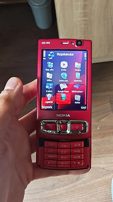 nokia e60: Nokia N95 8Gb, 8 GB, rəng - Qırmızı, Düyməli — 6