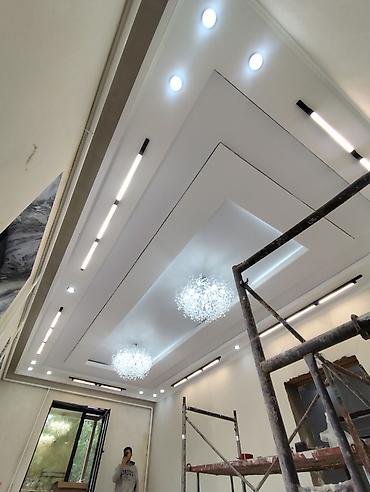 Потолочные работы: Монтаж потолочных плинтусов | Гипсокартонный, Армстронг | Багет, Галтель Больше 6 лет опыта — 9