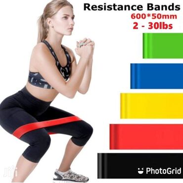 navijački kompleti: Cena 1050din Set od pet elastičnih traka za jogu, fitnes I aerobik
