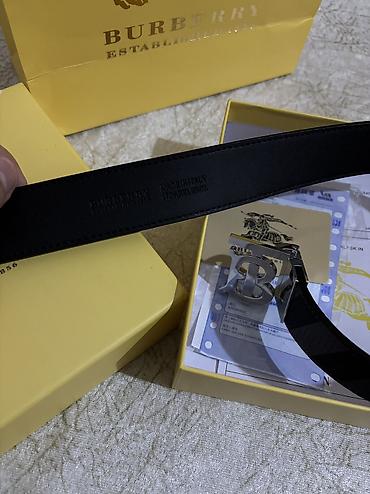 Kəmərlər: Burberry Lux kəmər 1:1 lux. Istifadə olunmayıb yayda sifarişlə — 1