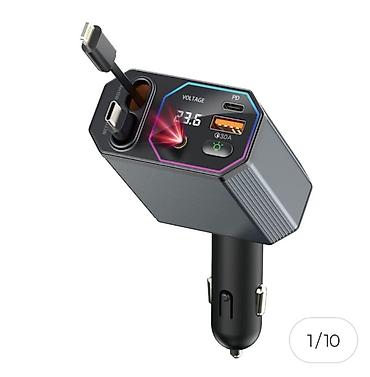 ace pro: Автомобильное зарядное устройство ZTB-A28 Retractable Car Charger — 1