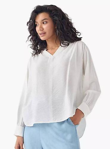 Блузки: Блузка,туника, рубашка свободного силуэта оверсайз (oversize) с — 5