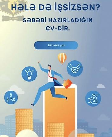 Работа: Xidmət: Professional CV tərtibi və optimallaşdırma Təsvir: - İşə — 1