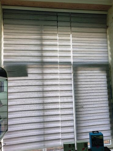 işlənmiş perde: Jaluz, Zebra, Kredit yoxdur, Polyester, rəng - Boz