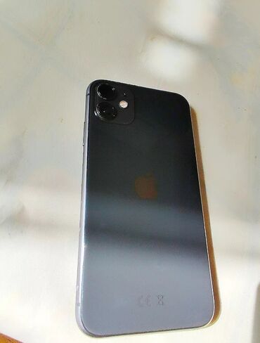 apple 11: IPhone 11, Б/у, 128 ГБ, Space Gray, Защитное стекло, Чехол, 100 %