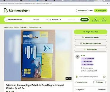 Oprema za video nadzor: Friedland Response SU4F – bežični magnetski kontakti za vrata/prozore — 2