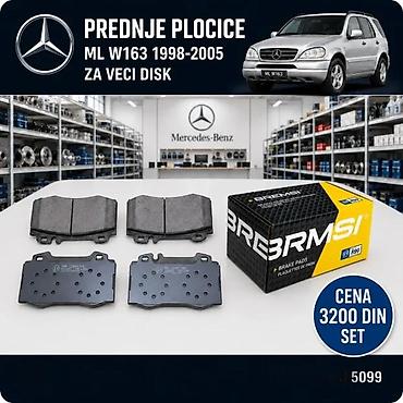 Brake System: PLOCICE MERCEDES ML W163 PREDNJE ZADNJE 5 GOD | Plocice mercedes ml — 2