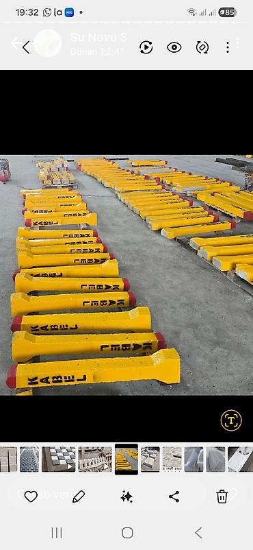 Beton dirəklər: Hər ölcüdə beton dirəklər .yol isarələri.kabel isarələri kanalzasiya — 25