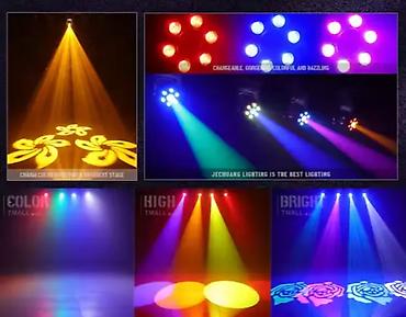 led star x: PM LIGHTING TA120LB – Hərəkətli Başlıq LED Effekt İşığı - Peşəkar — 2