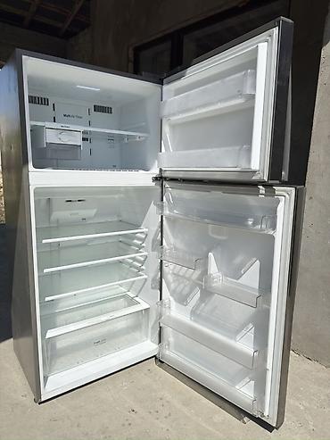 ucuz mini soyuducular: LG iki qapılı soyuducu (yuxarıda dondurucu), paslanmayan polad (inox) — 3