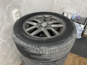 шина с дисками: Дөңгөлөктөр монтажда 225 / 60 / R 16, All-season, Колдонулган, Комплект, Жеңил унаалар, Куйма, тешиктери - 5