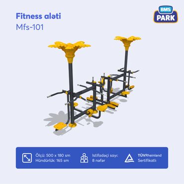 Digər trenajorlar: Keyfiyyətli çöl fitnes alətləri satışda Dayanıqlı metal konstruksiya — 5
