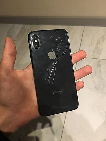 iphone 16 en ucuz: IPhone X, 64 GB, Qara, Qırıq — 1
