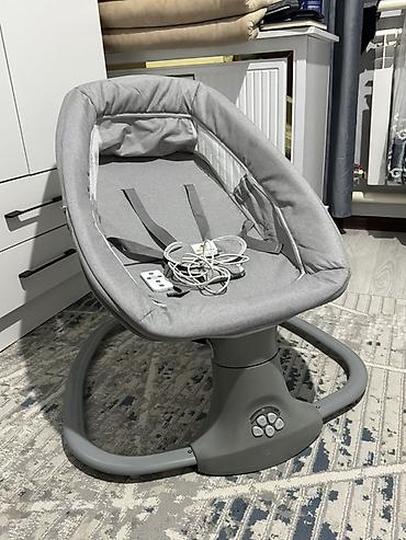 шизлон: Детский шезлонг, Б/у, Электронная, цвет - Серый — 3