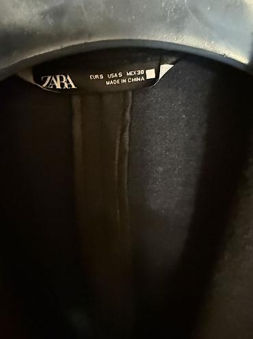 dəri plaş kişi: Palto, Zara, S, rəng - Göy — 4