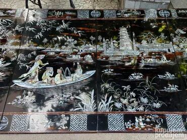 RS - Antique Art Paintings: Stari Vijetnamski paneli za zid - RUČNI RAD U odličnom stanju 🪑 — 8