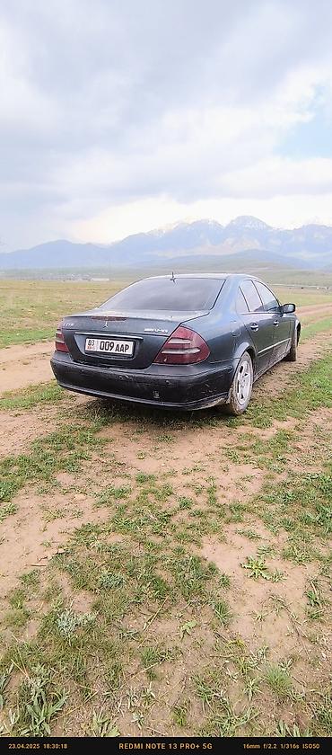 мтз ош: Mercedes-Benz E-Class: 2002 г., 2.7 л, Кол менен иштөөчү, Дизель, Седан — 6