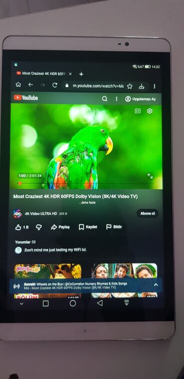 Планшеты: Планшет, Huawei, память 16 ГБ, 8" - 9", Wi-Fi, Б/у — 3