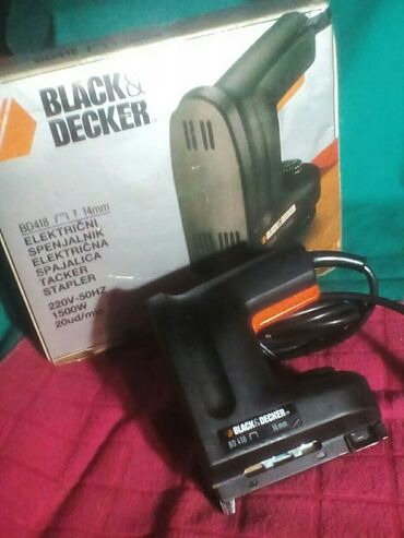 novogodisnja rasveta beograd: Elektricna heftalica,Black&Decker,profesionalna,od 6-14mm,ko nova