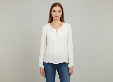 bluzka z piórami zalando: Taifun, Women's blouse, size S