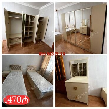 Divan və masa dəstləri: 2 təknəfərlik çarpayı, Dolab, Termo, Yeni