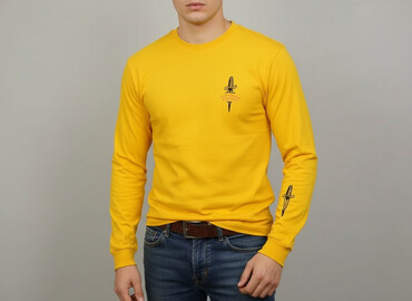 Long-sleeved tops: Long-sleeved top for men, size S (EU 36)