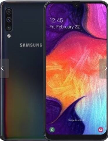 irşad electronics samsung a50: Samsung Galaxy A50, 128 GB, rəng - Qara, Sensor, İki sim kartlı, Face ID