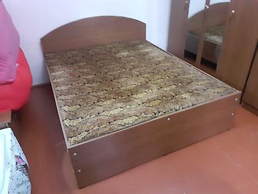 demirov sekilleri: İki nəfərlik taxta çarpayı - Material: ağac əsaslı laminat/LDSP — 1